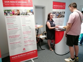 Stand bei Ausbildungsmesse "Schule macht Betrieb"