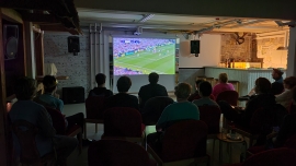 Publicviewing im Internat