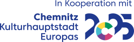 Schriftzug des Logos Chemnitz 2025 Kulturhauptstadt Europas