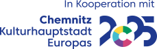 Schriftzug des Logos Chemnitz 2025 Kulturhauptstadt Europas