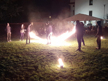 Feuershow des Don Bosco Hauses Chemnitz