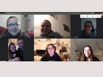Jugendliche des DBH Chemnitz beim Online-Jugendclubabend